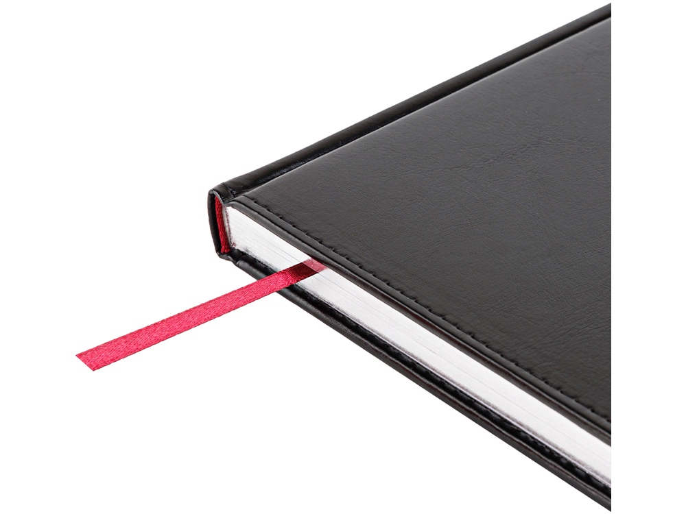 Ежедневник недатированный А4 Sidney Nebraska, черный (серебряный обрез)-3