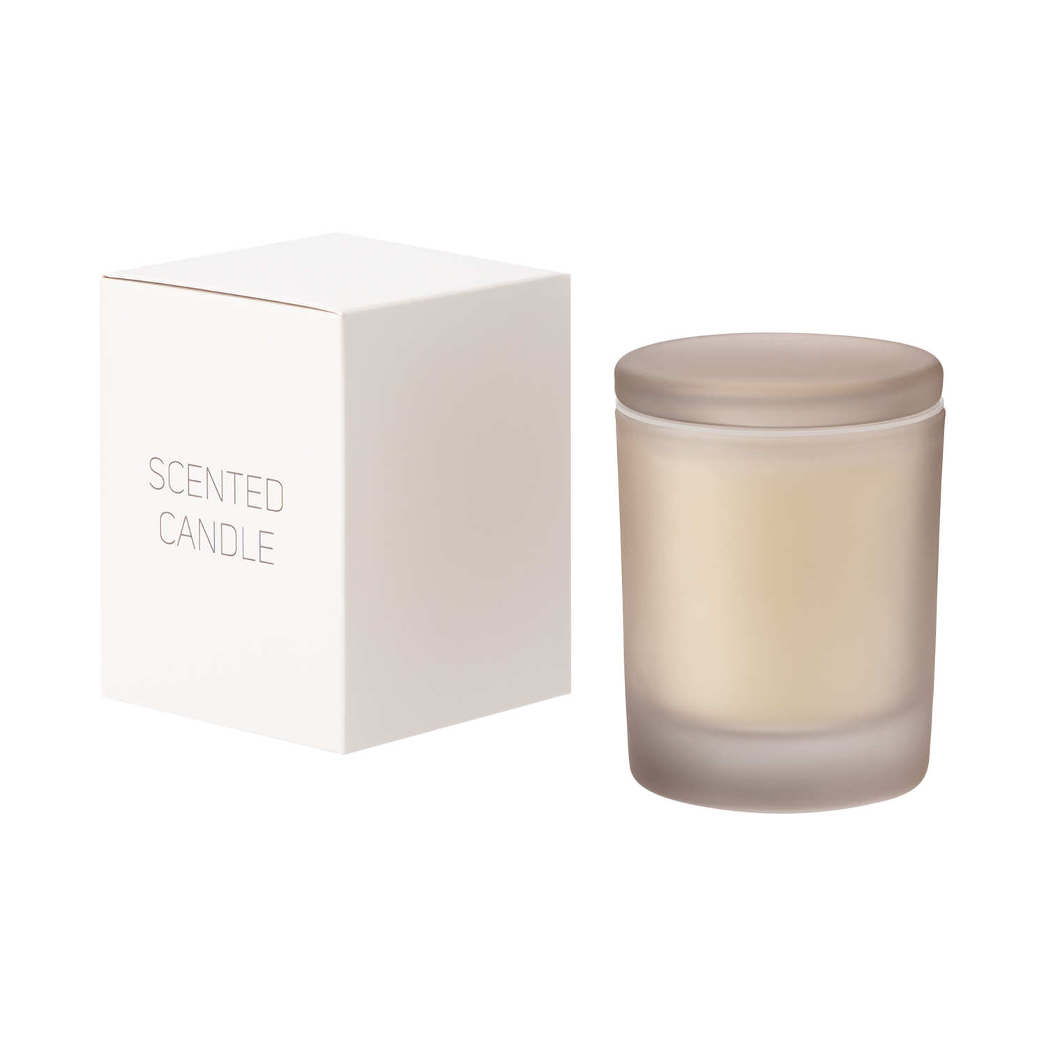 Ароматическая свеча Mizu, бежевая-3