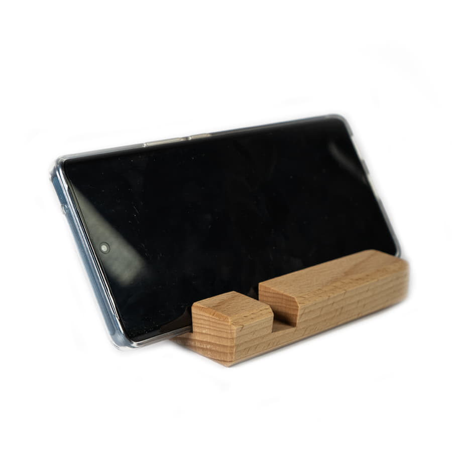 Подставка для телефона  и планшета, 11х7,5х2 см, бук, светло-коричневый-5