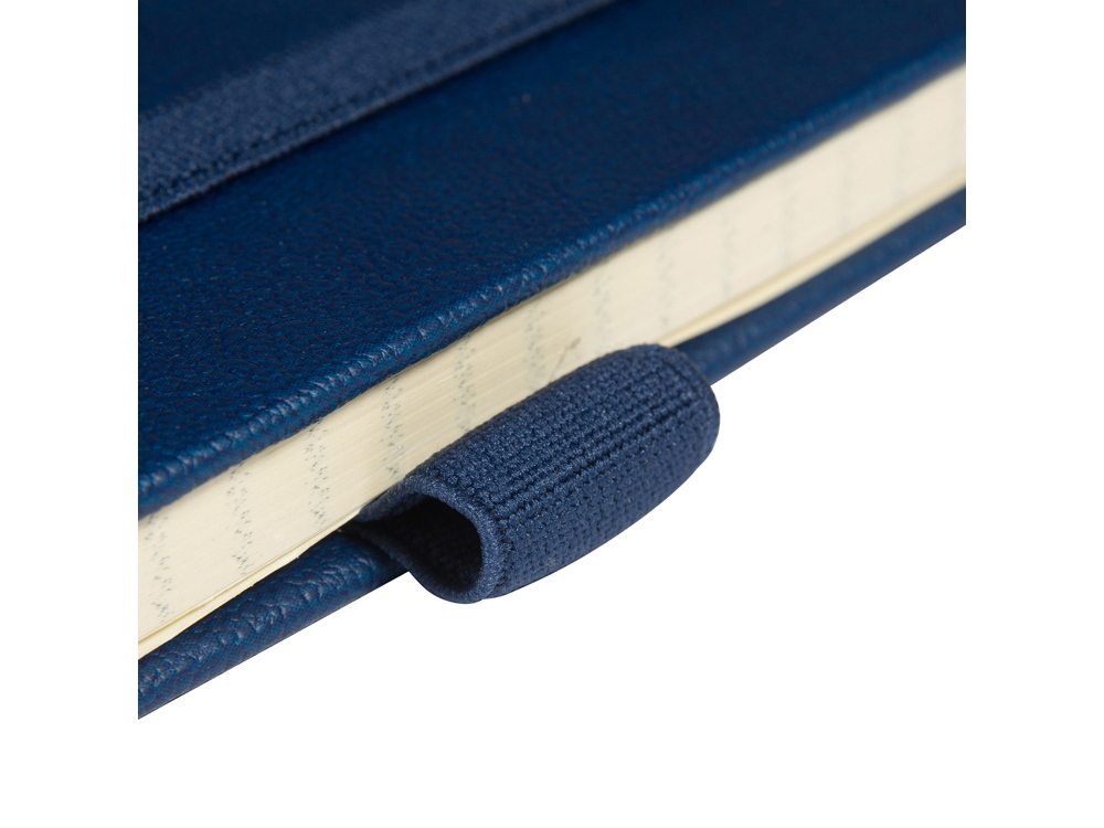 Блокнот А5  City на резинке, темно-синий-4