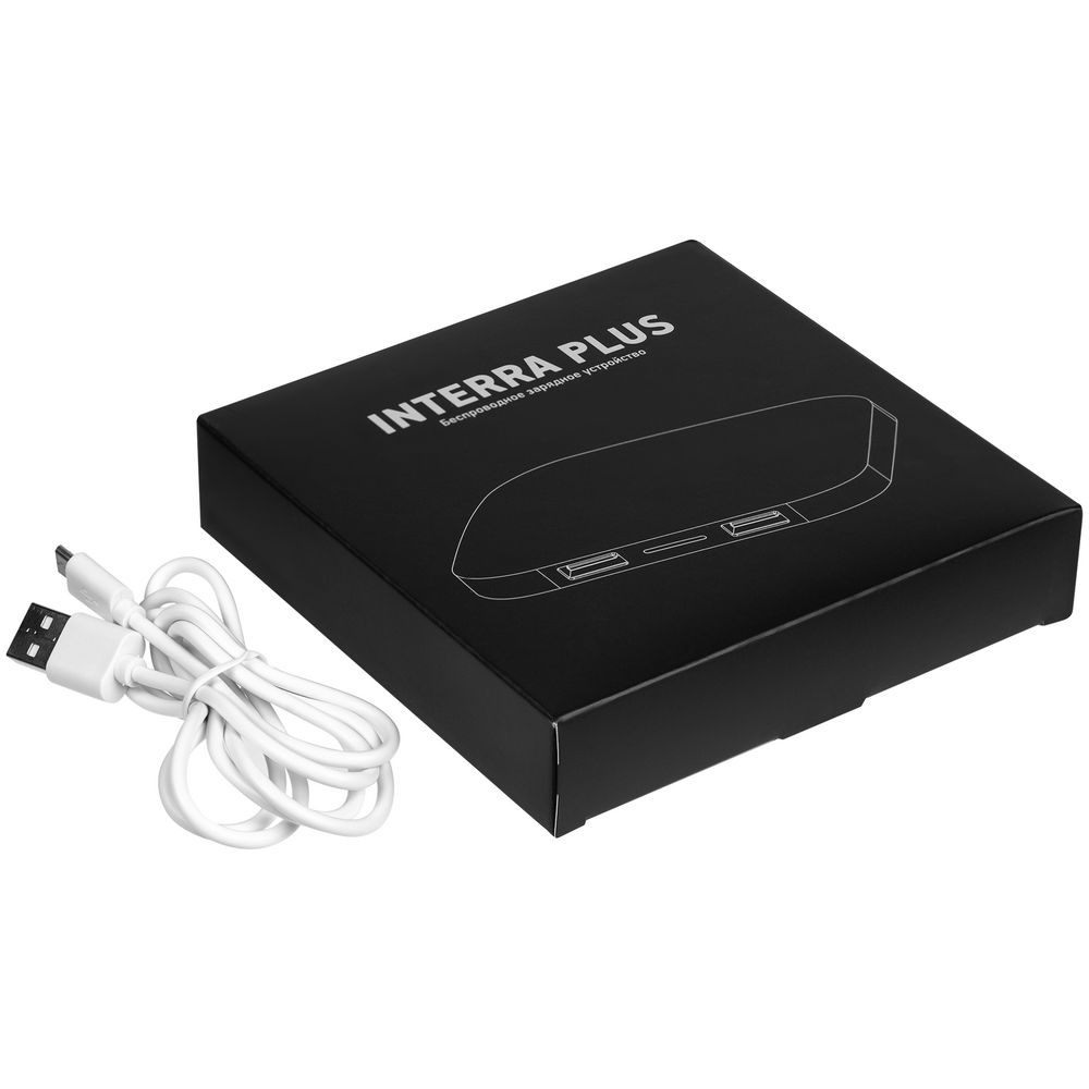 Беспроводное зарядное устройство Interra Plus, белое-4