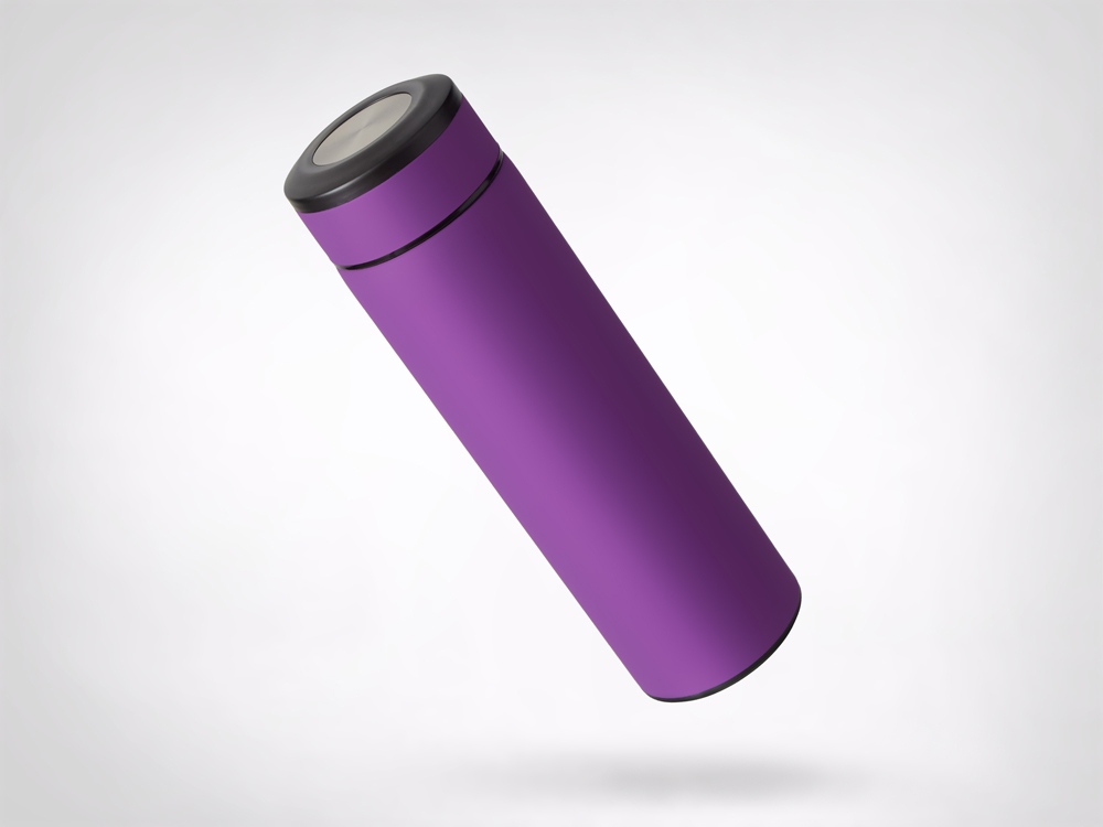 Вакуумный термос Vacuum Flask C1, soft touch, 420мл, фиолетовый-5