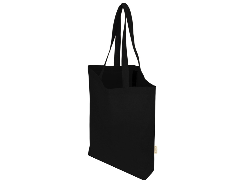 Сумка Fixy из переработанного хлопка с фиксирующей эластичной лентой, черный-3