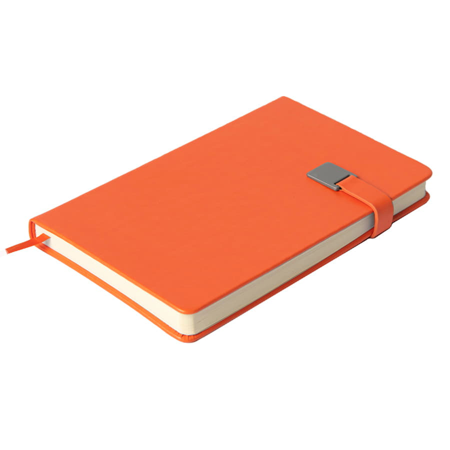 Ежедневник недатированный Spirit , формат А5, в линейку, оранжевый-4