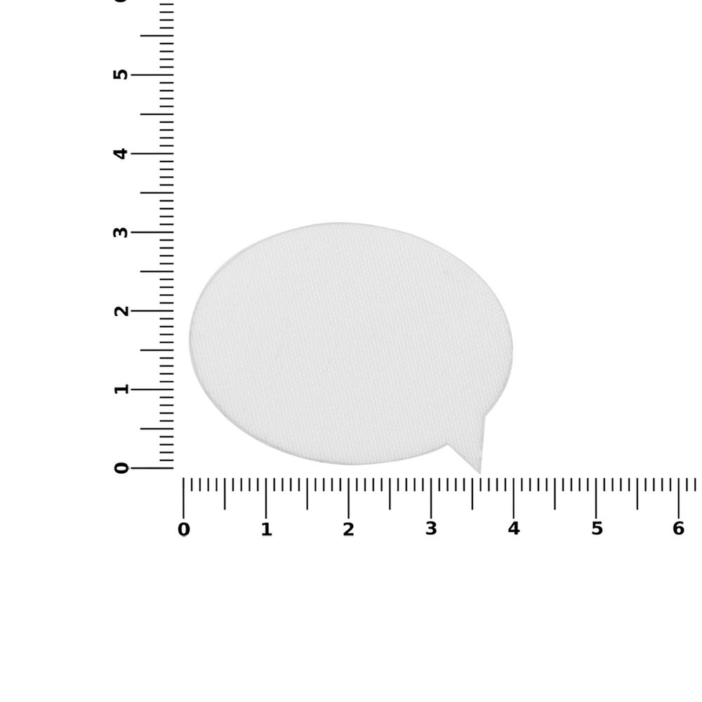 Наклейка тканевая Lunga Bubble, M, белая-2