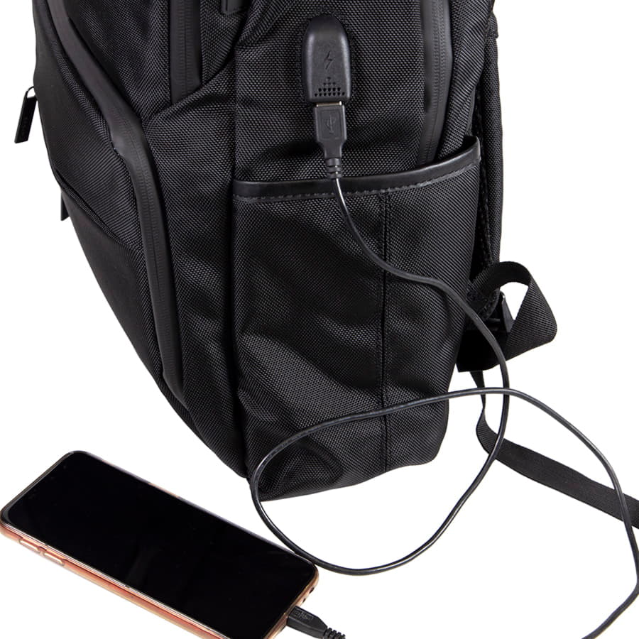 Рюкзак SPARK c RFID защитой, черный-12