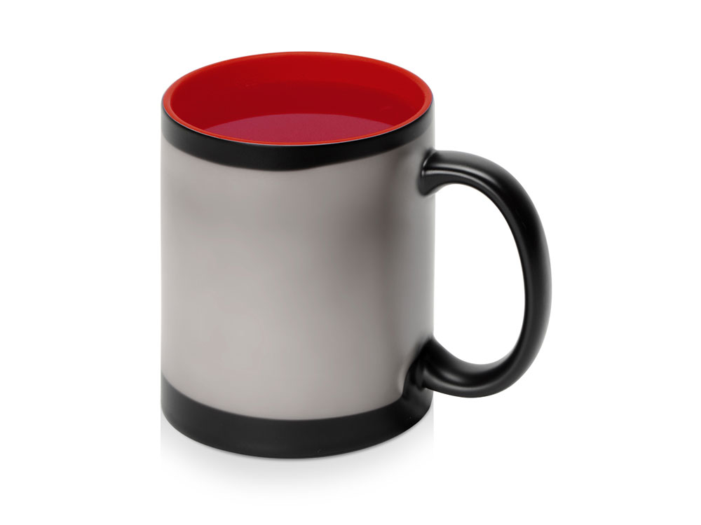 Кружка-хамелеон Surprise матовая, черный/красный-4