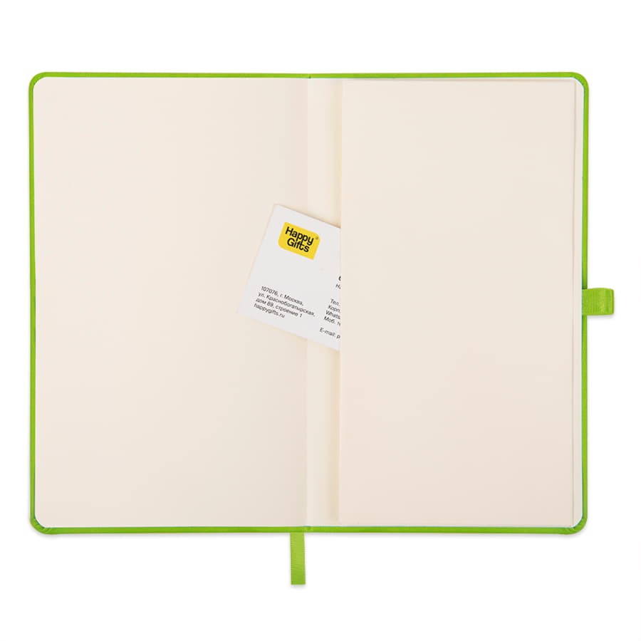 Ежедневник недатированный HAMILTON, A5, светло-зеленый, кремовый блок, светло-зеленый-1