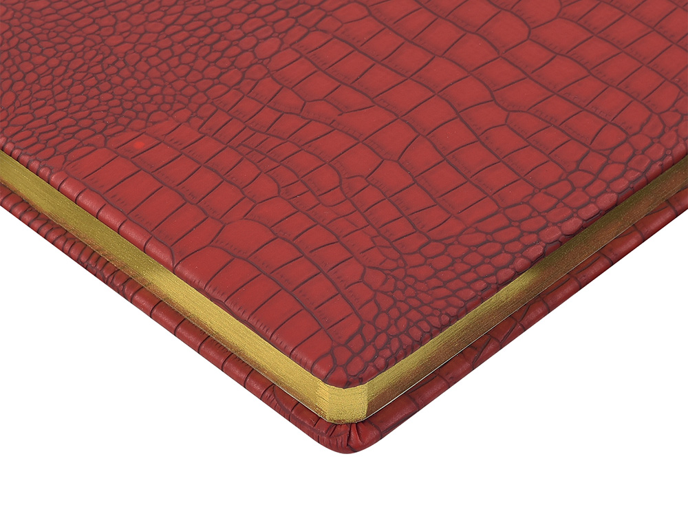 Ежедневник недатированный А5 Amazonia, бордовый с золотым обрезом-2