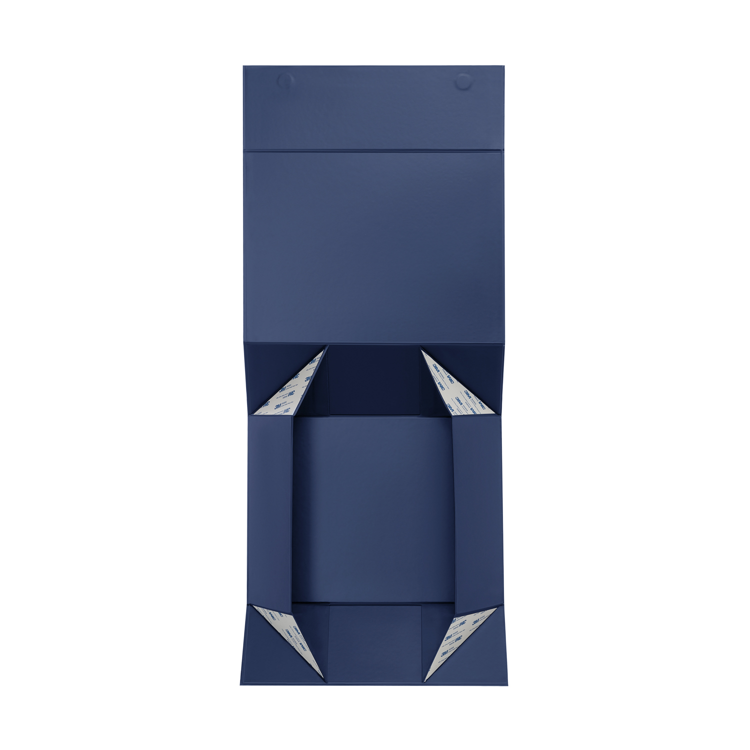 Подарочная коробка-трансформер средняя, синяя-3