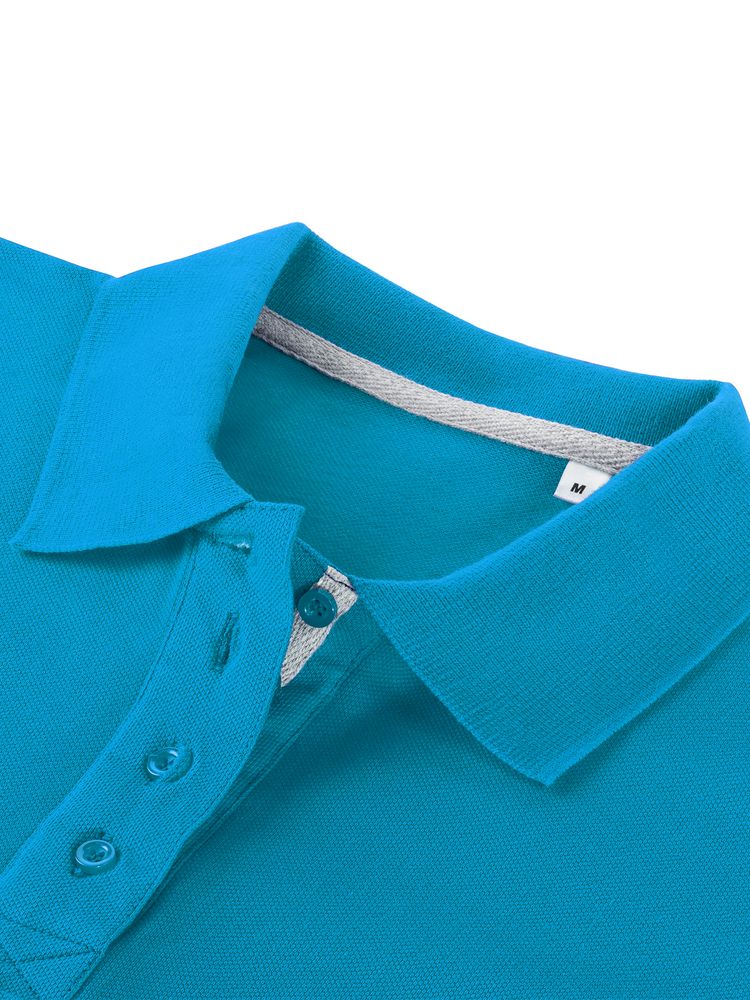 Рубашка поло женская Virma Premium Lady, бирюзовая-1