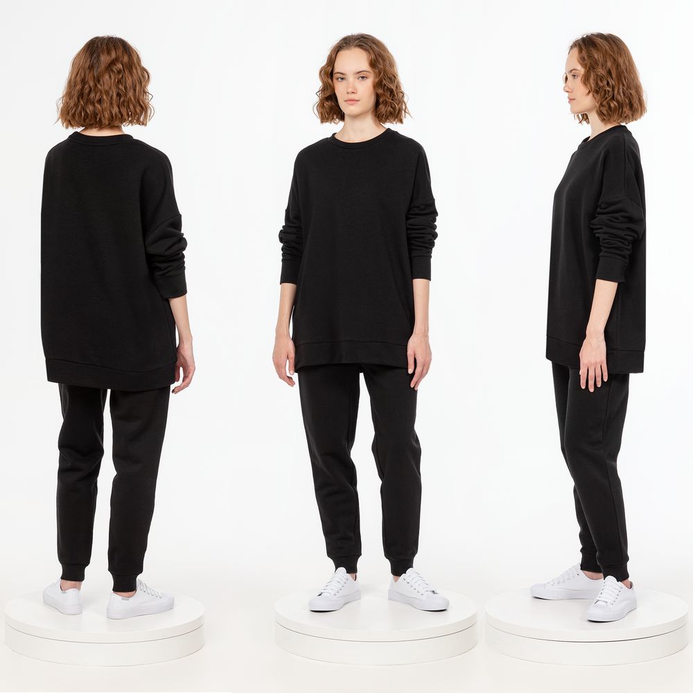 Свитшот унисекс S2, черный-5