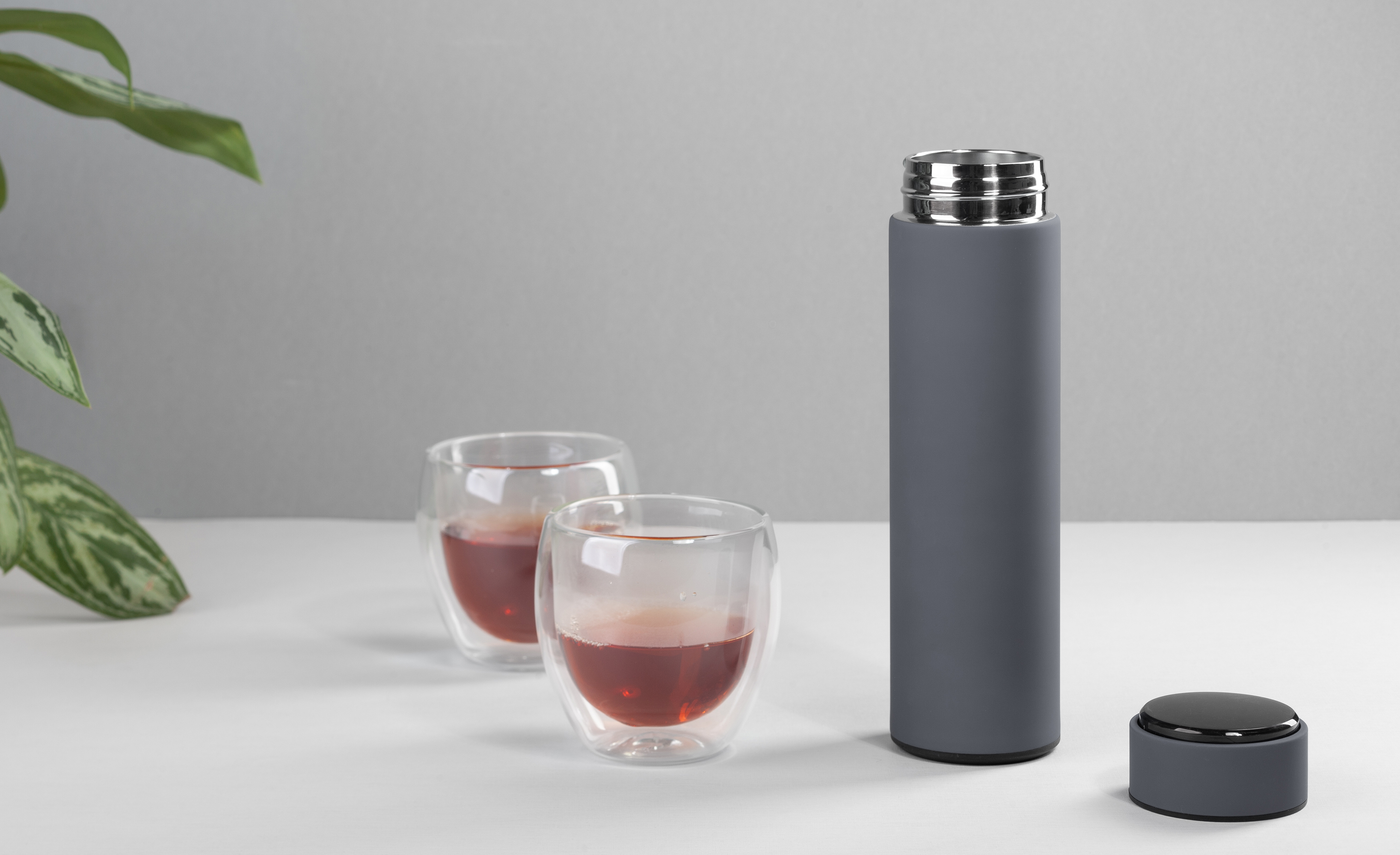 Термос "Бостон next" 500 мл с индикацией температуры, soft touch, сменная батарейка-4