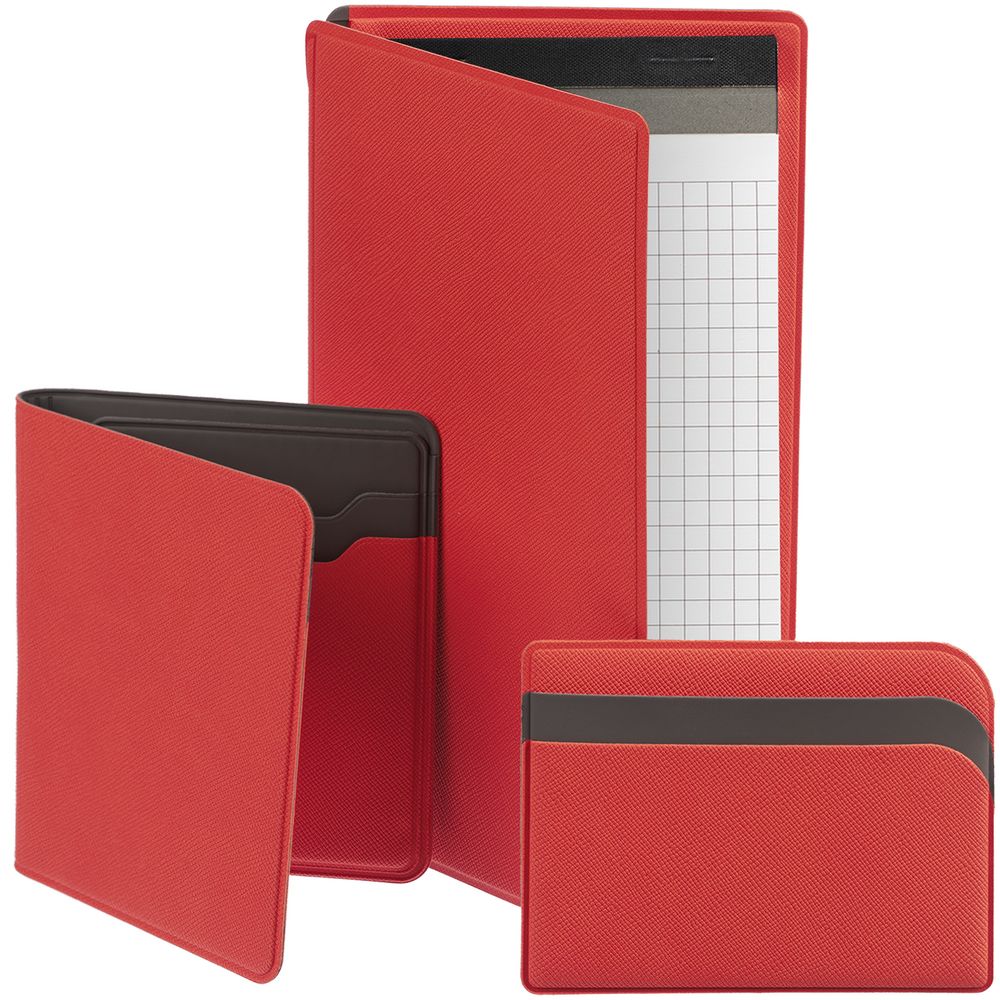 Картхолдер с отделением для купюр Dual, красный-3