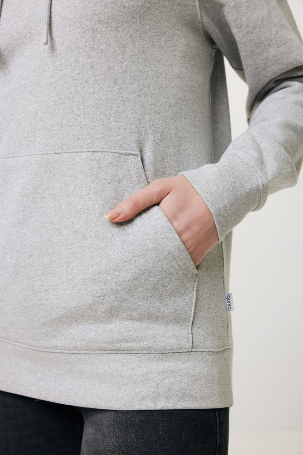 Худи Iqoniq Torres из переработанного неокрашенного хлопка, унисекс, 340 г/м²-20