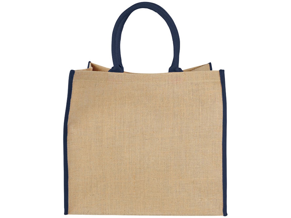 Сумка для покупок, натуральный/темно-синий-1