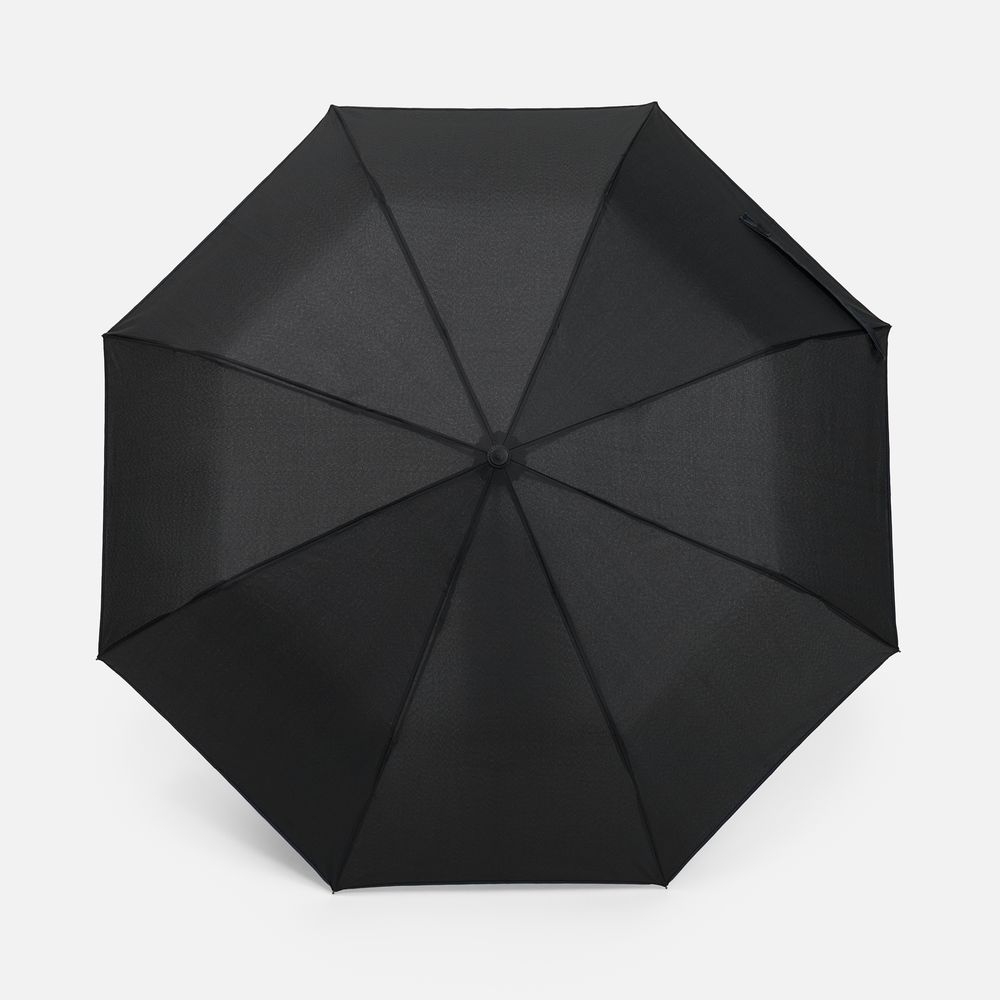 Зонт складной Edgeline, черный с синим-2