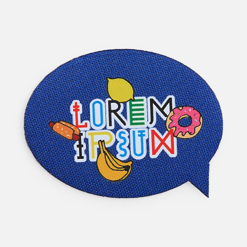 Наклейка тканевая Lunga Bubble, M, синяя-4