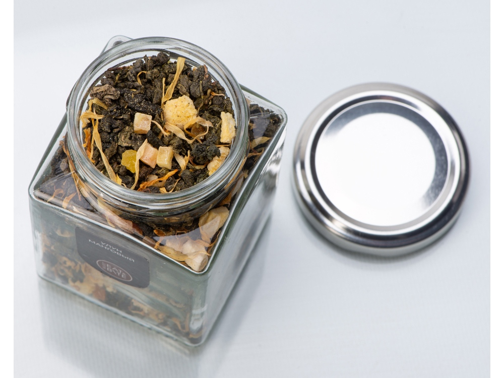 Чай манговый улун, серия Bouquet, стеклянная банка-2