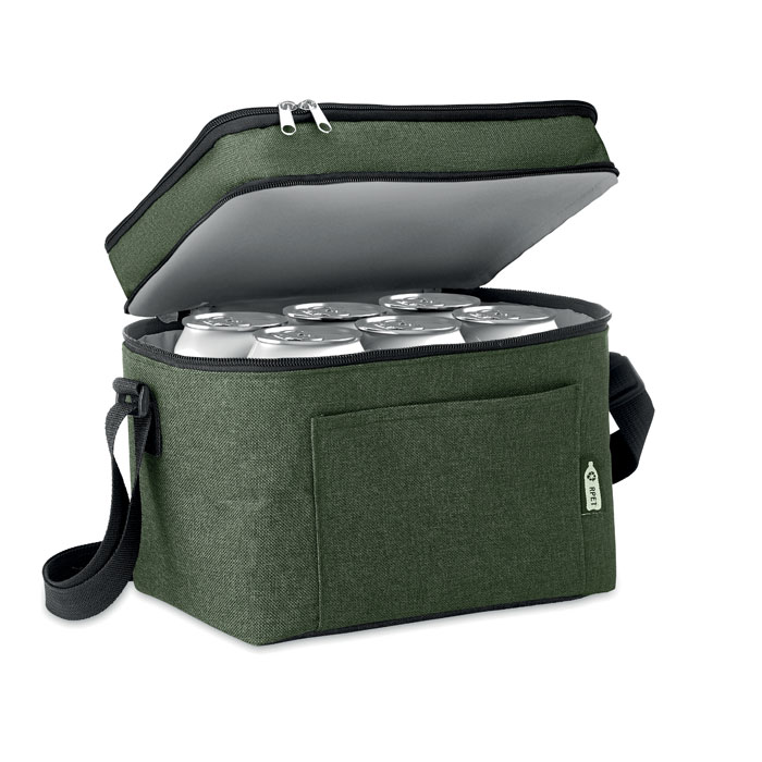 RPET cooler bag, тёмно-зелёный-2