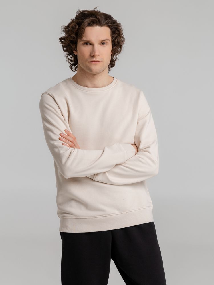 Свитшот унисекс BNC Inspire (Organic), молочно-белый-5