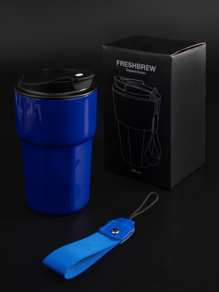 Термостакан Freshbrew, синий-4