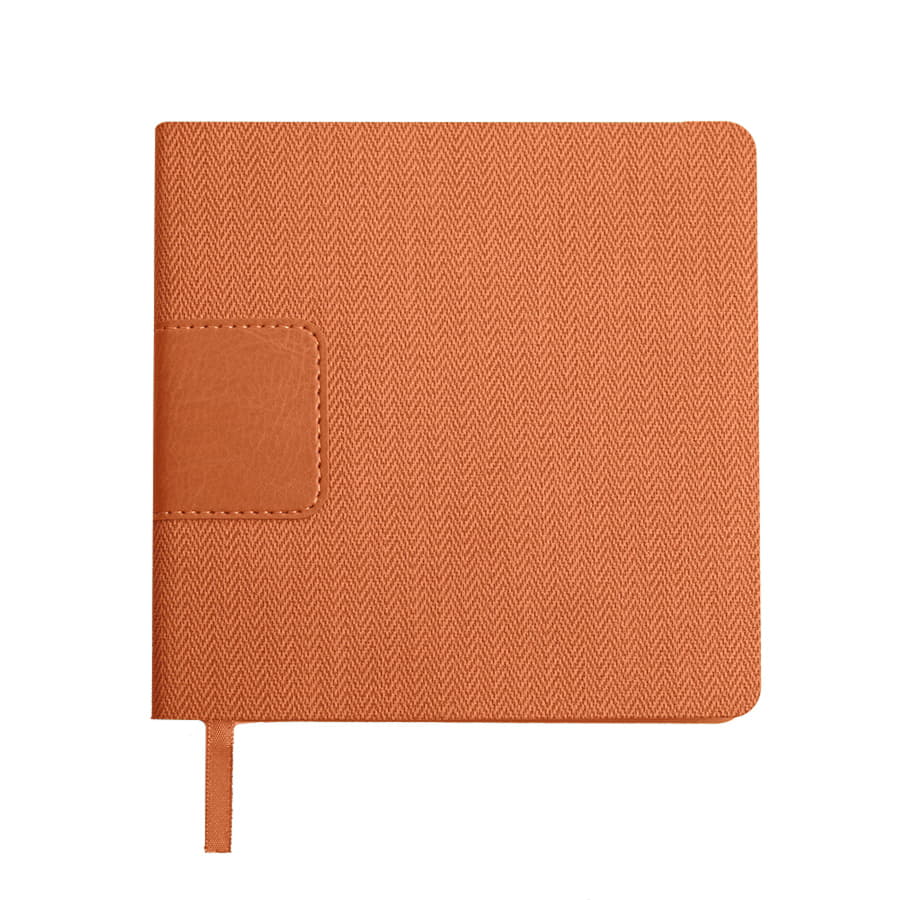 Ежедневник недатированный Scotty, А5-,  оранжевый, кремовый блок, без обреза, оранжевый-1
