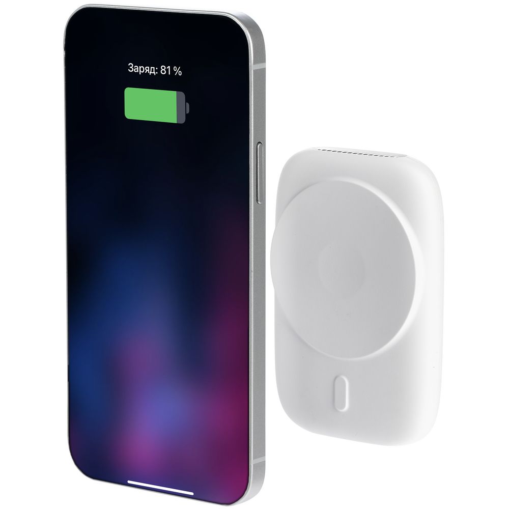 Универсальный магнитный аккумулятор Feel Motion, 5000 мАч, белый-5