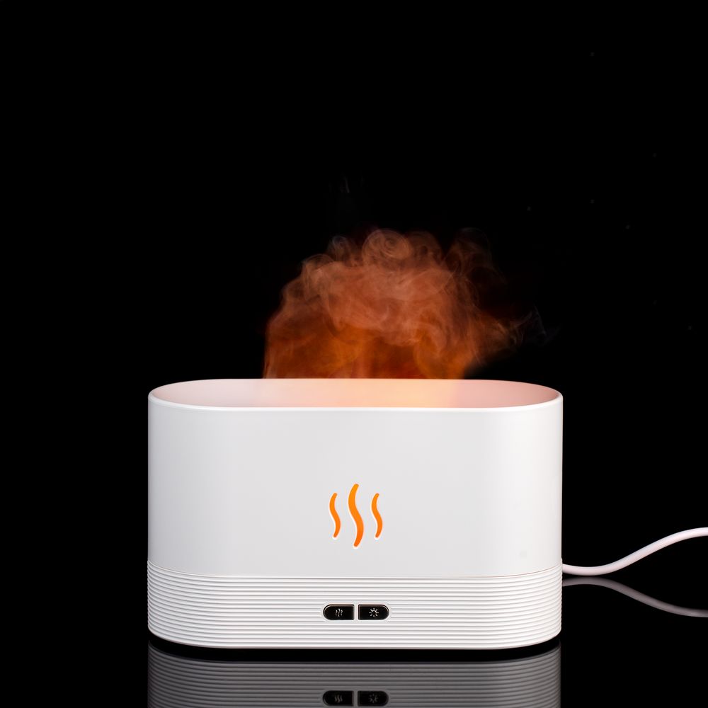 Увлажнитель-ароматизатор с имитацией пламени Fuego ver.2, белый-4