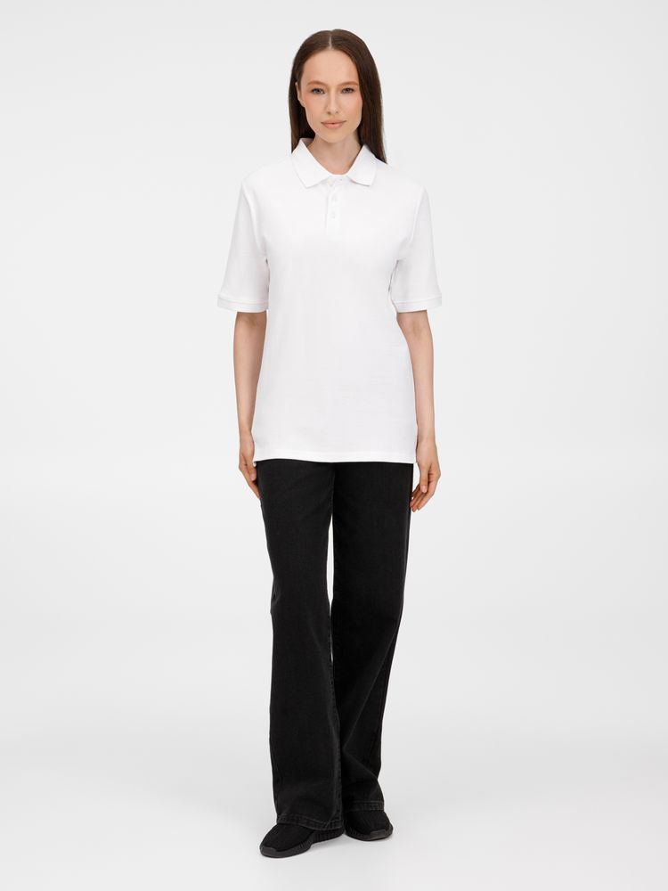 Рубашка поло унисекс Upswing, белая-9