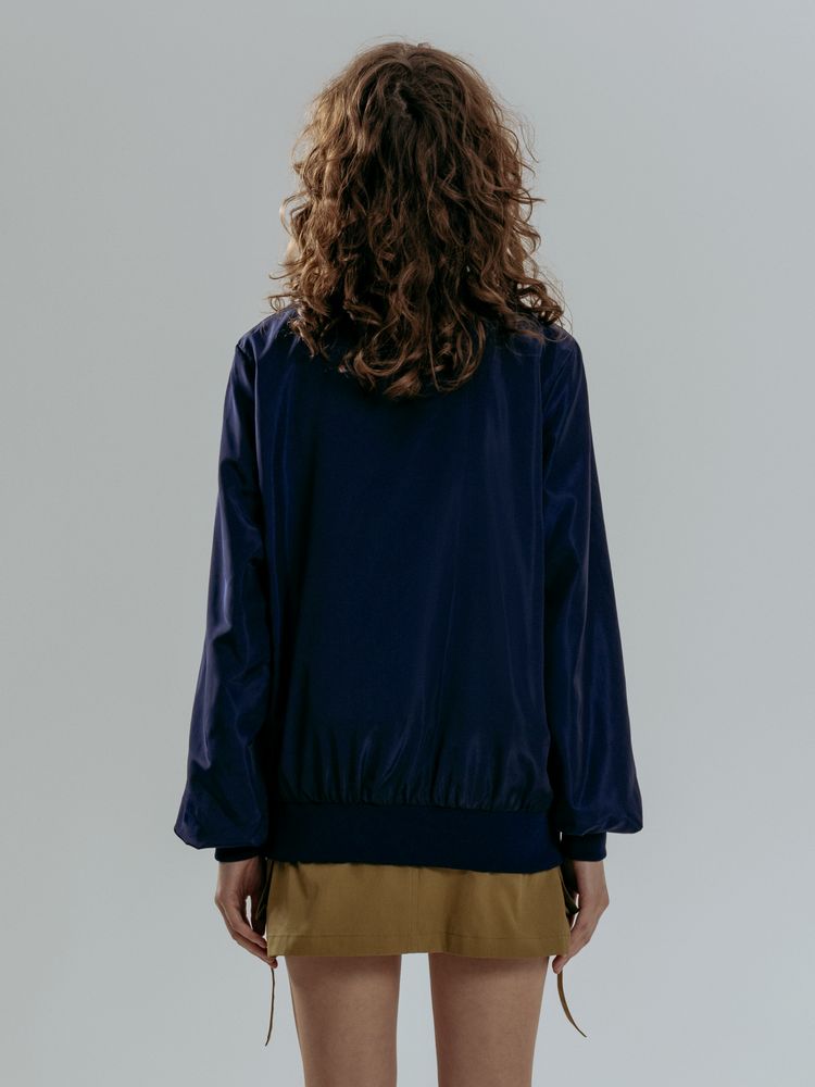 Бомбер Wigton, темно-синий-8