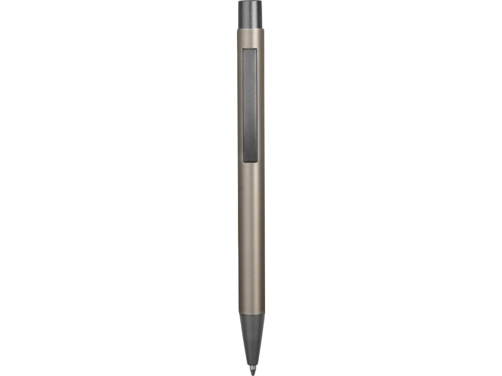 Ручка металлическая soft-touch шариковая Tender, серо-стальной-1