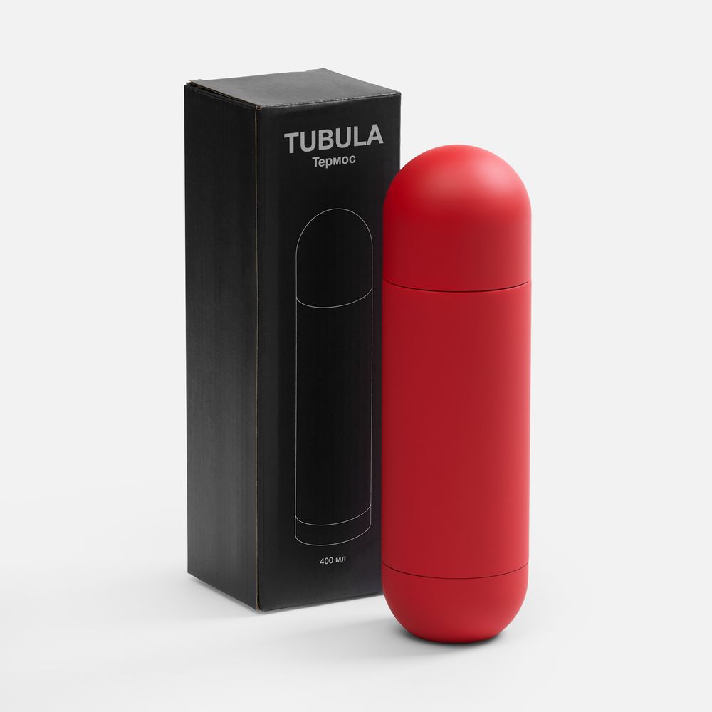 Термос Tubula Soft Touch, красный-5