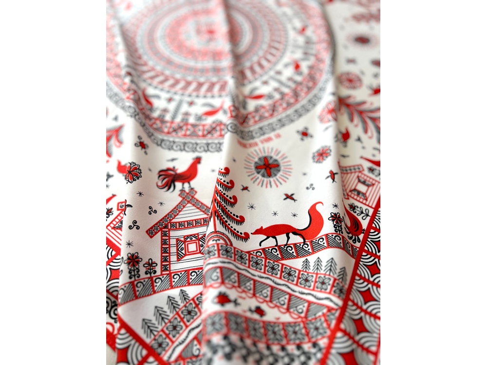 Платок Мезенская роспись-2