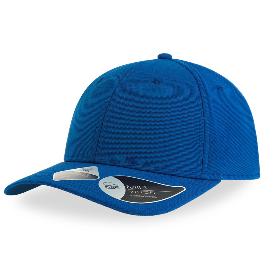 Бейсболка SAND 230 из переработанного полиэстера, 6 клиньев, застежка на липучке, синий-0