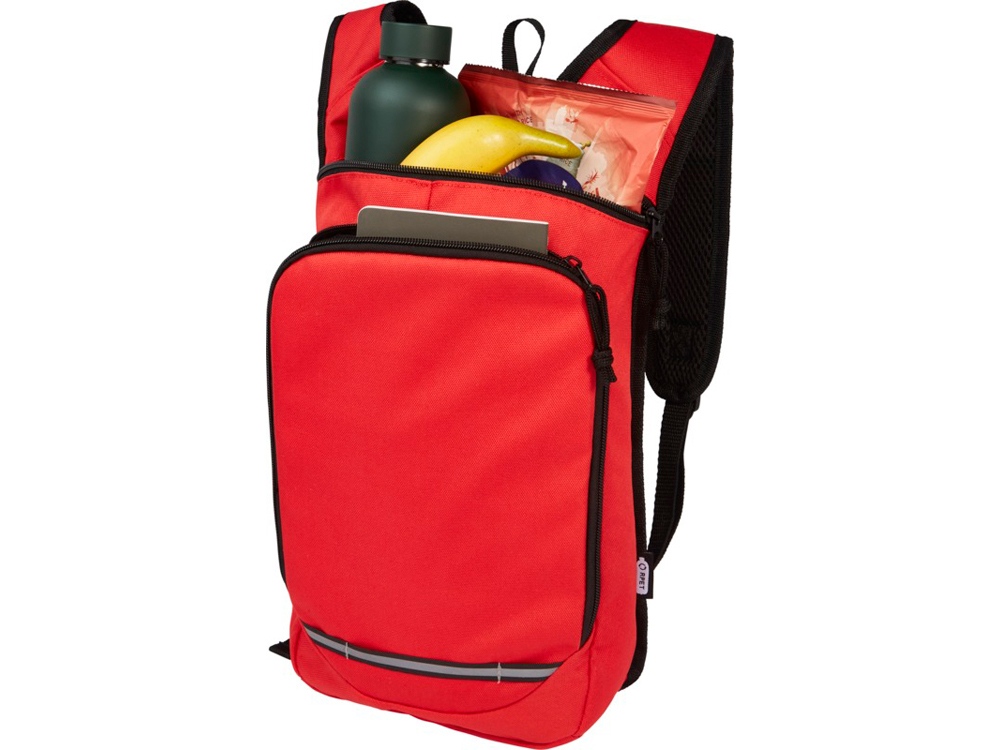 Рюкзак для прогулок Trails объемом 6,5 л, изготовленный из переработанного ПЭТ по стандарту GRS, красный-3