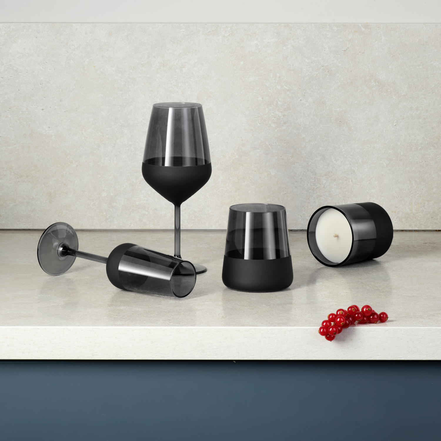 Стакан для воды Блэк Эдишн (Black Edition), черный-4