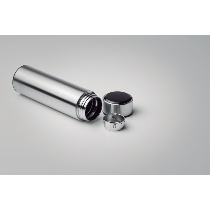 Термос заварочный с термометром, тускло-серебряный-8