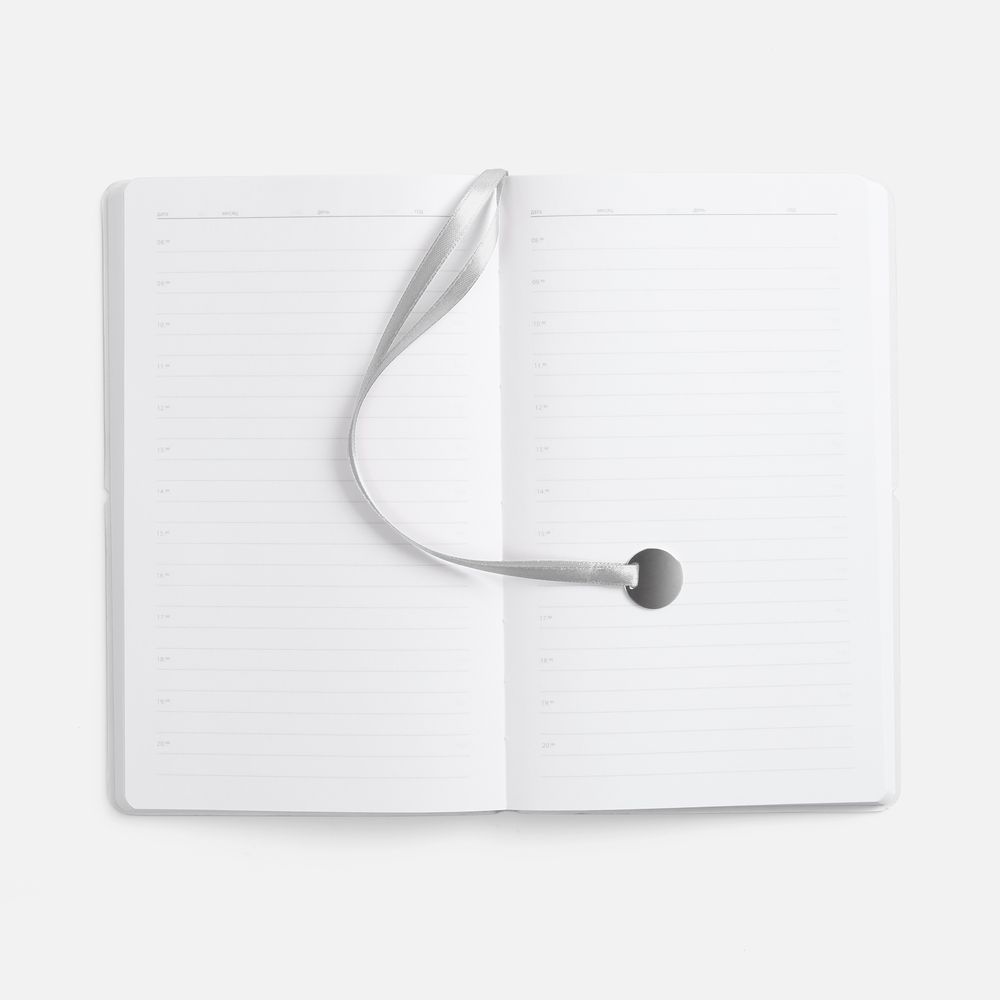 Ежедневник Waltz, недатированный, серебристый-5