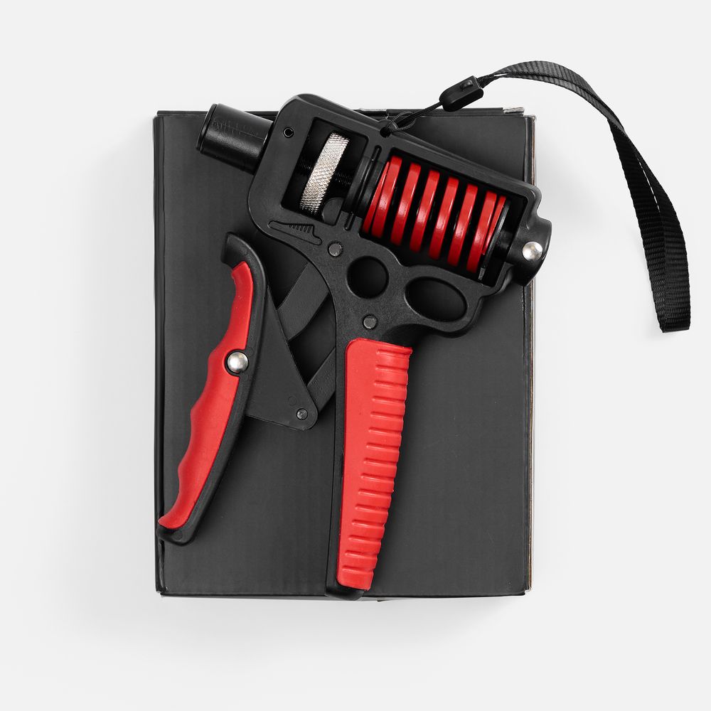 Эспандер кистевой пружинный Motive Power, черный с красным-5