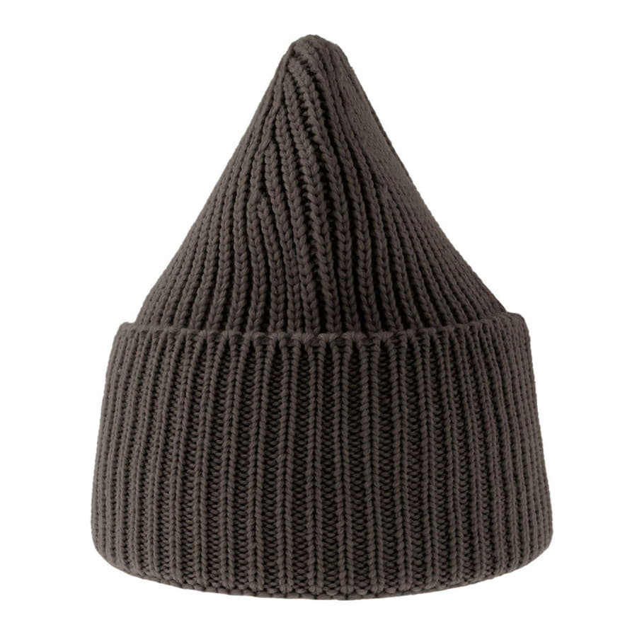 Шапка OAK рельефная из пряжи Polylana®, темно-серый меланж-2