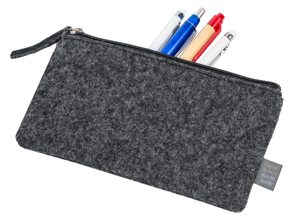 Пенал из RPET-фетра Felt, серый-1