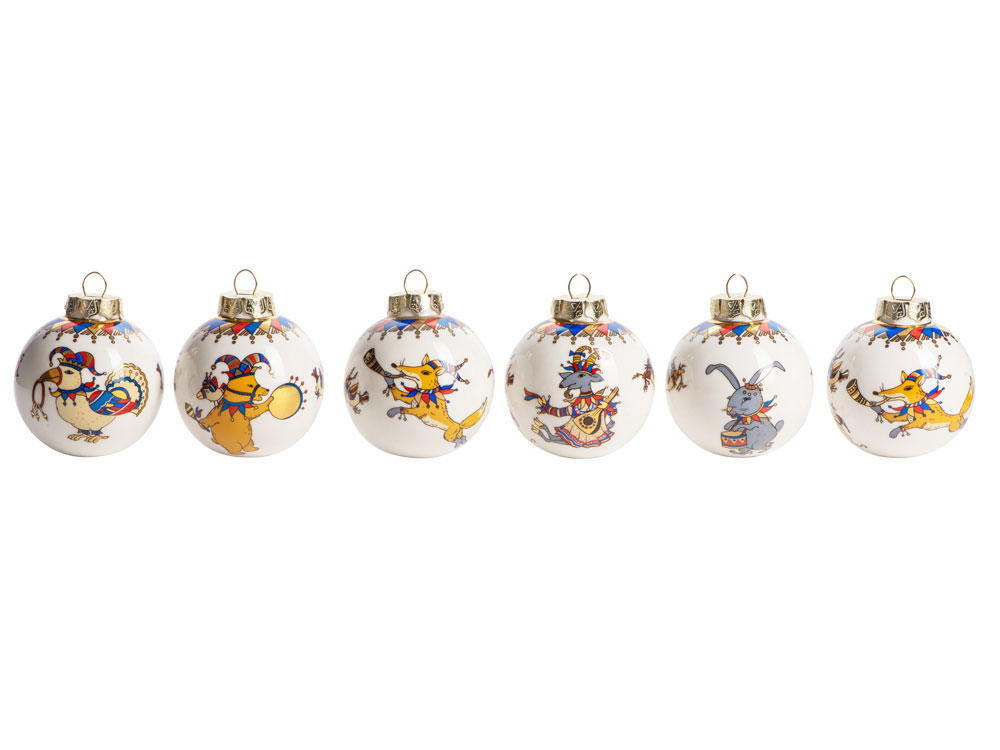 Набор новогодних шаров, 6 шт.-2