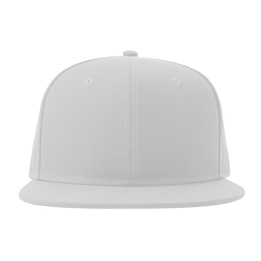 Бейсболка SNAP BACK-S, 6 клиньев, пластиковая застежка, белый-6
