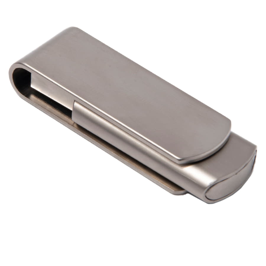 USB flash-карта SWING METAL (16Гб), серебристая, 5,3х1,7х0,9 см, металл, серебристый-1