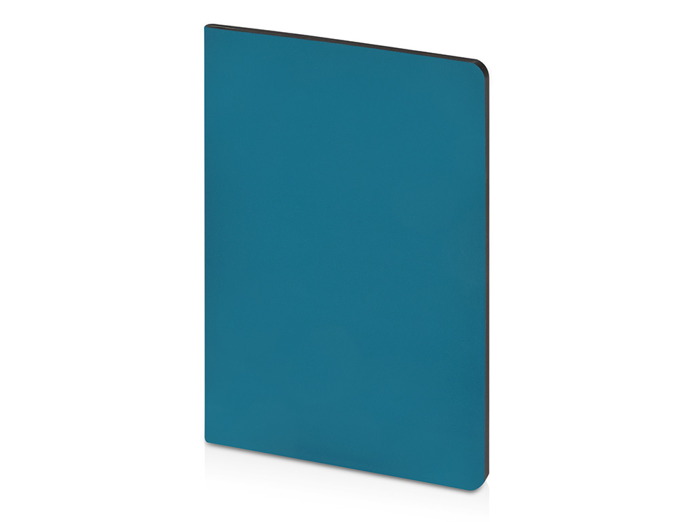 Бизнес-тетрадь А5 Pragmatic Contrast, 40 листов в клетку, морская волна с черным срезом-0