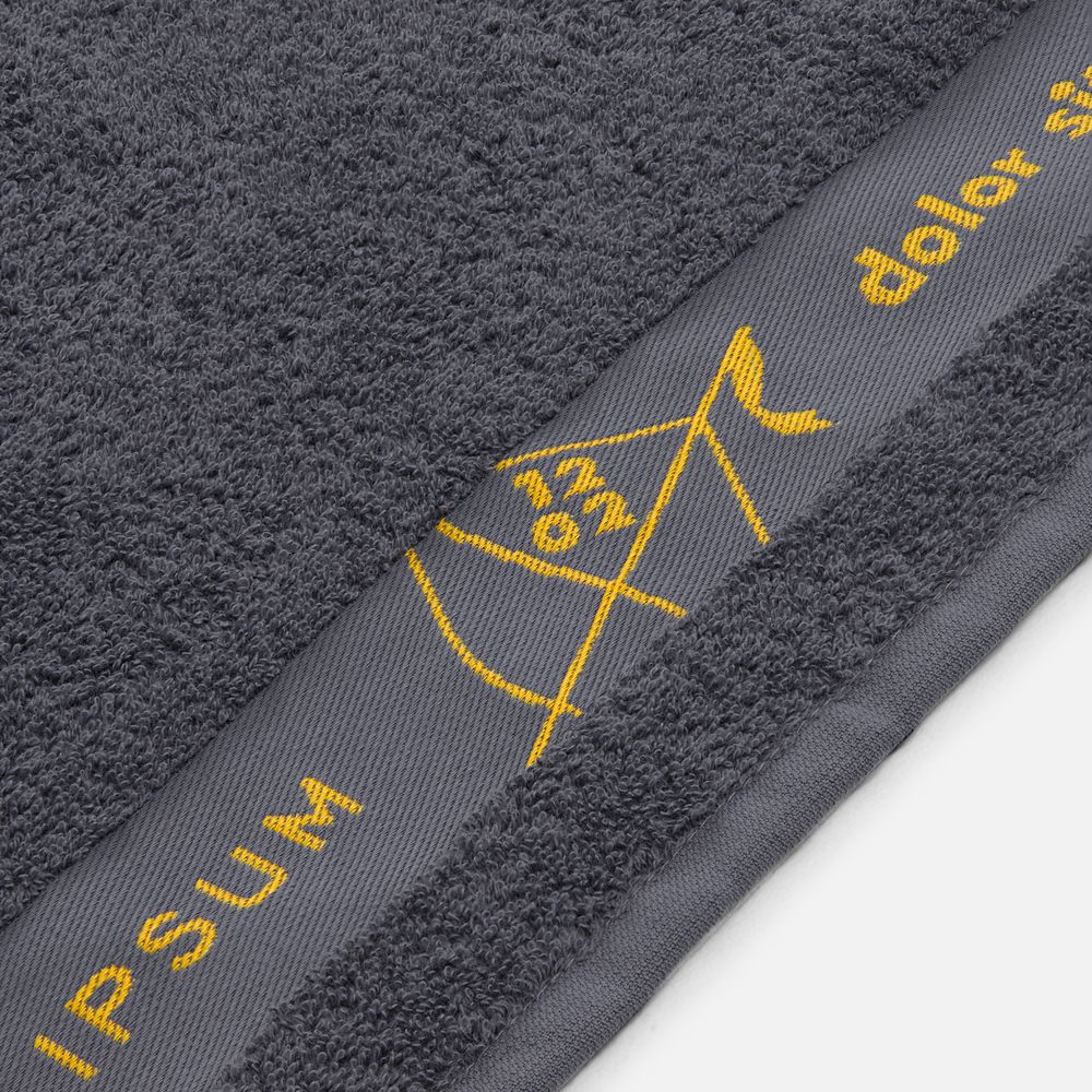 Полотенце на заказ Surpass с логотипом в бордюре, среднее-2