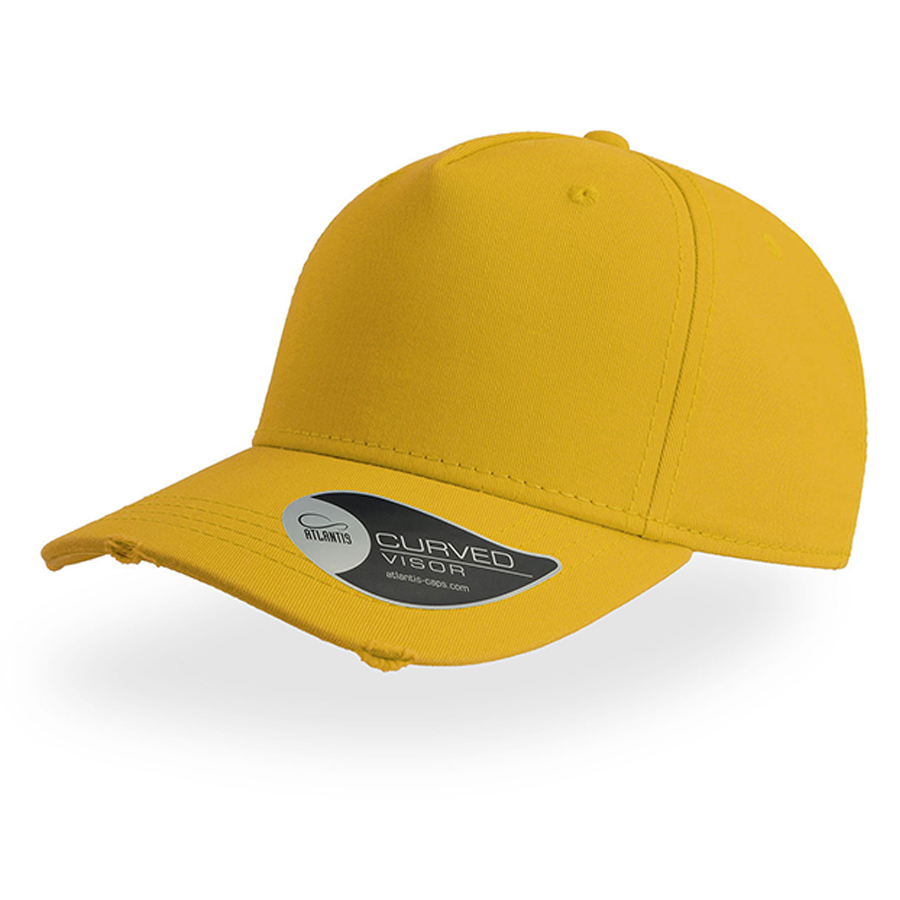 Бейсболка CARGO, 5 клиньев, металлическая застежка, желтый-0