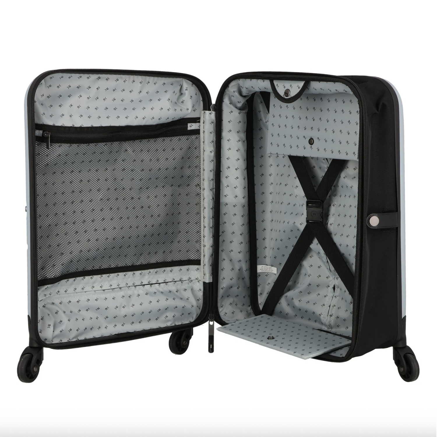 Чемодан складной Rollink FLEX LIGHT 55x40x20 см, 4 колеса, светло-серый-4