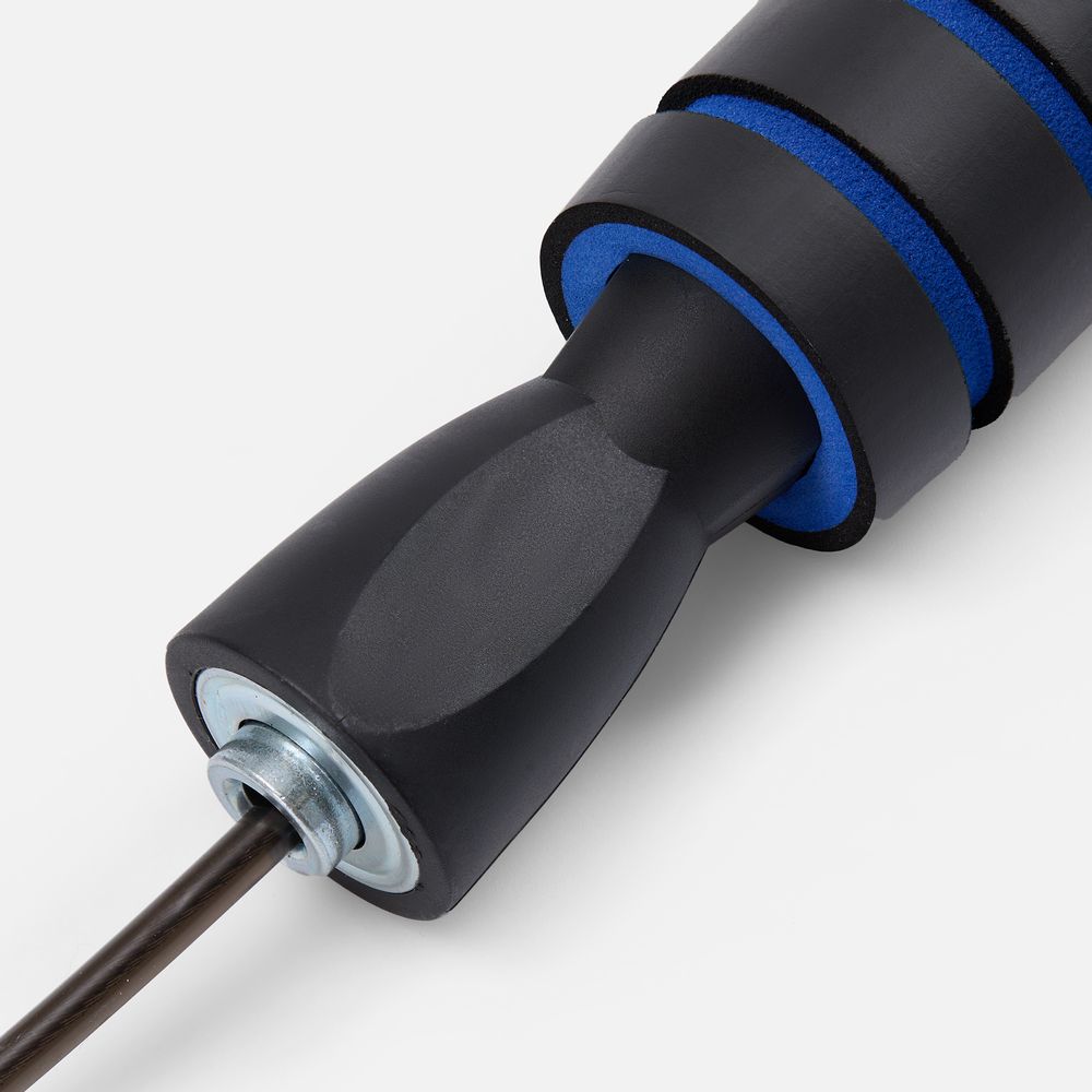 Беспроводная скакалка Silentino, черная с синим-1